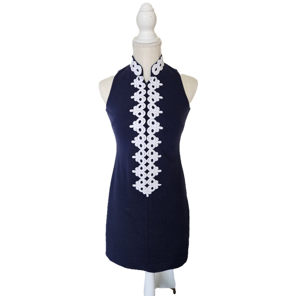 Lilly Pulitzer Calista Shift Dress Navy Size XXS